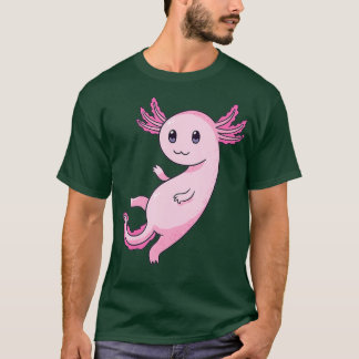 Cute Kawaii Paars Axolotl Pastel Gothic UWU Face T-shirt
