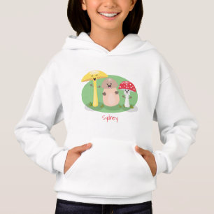 Cute kawaii paddenstoel