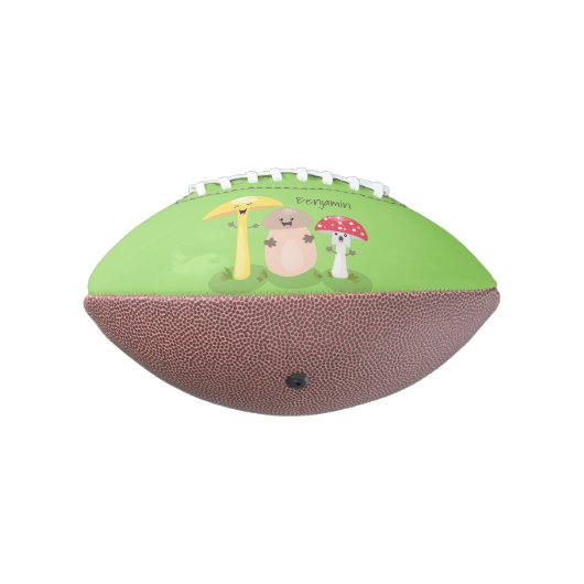 Cute kawaii paddenstoel american football (Gedraaid 270)