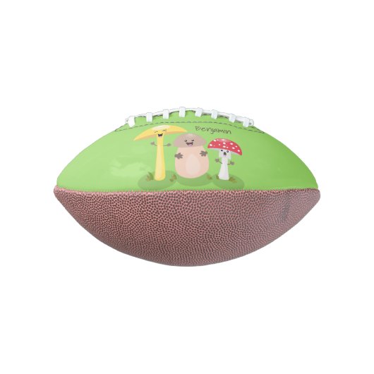 Cute kawaii paddenstoel american football (Gedraaid 90)
