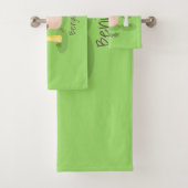 Cute kawaii paddenstoel bad handdoek (Insitu)