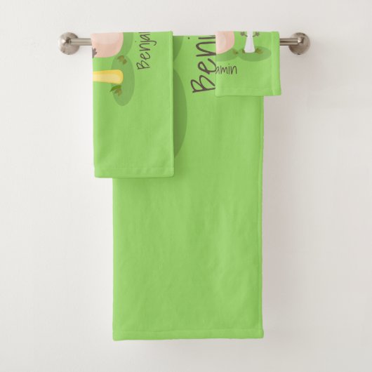 Cute kawaii paddenstoel bad handdoek (Insitu)