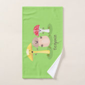 Cute kawaii paddenstoel bad handdoek (Handdoek)