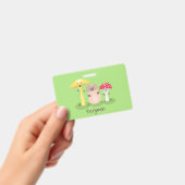 Cute kawaii paddenstoel badge (Handheld)