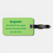 Cute kawaii paddenstoel bagagelabel (Achterkant horizontaal)