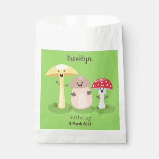 Cute kawaii paddenstoel bedankzakje (Voorkant)