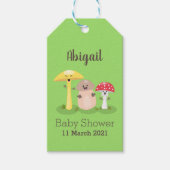 Cute kawaii paddenstoel cadeaulabel (Voorkant)