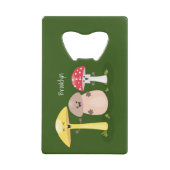Cute kawaii paddenstoel creditkaart flessenopener (Voorkant)