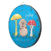 Cute kawaii paddenstoel dartbord (Voorkant Rechts)