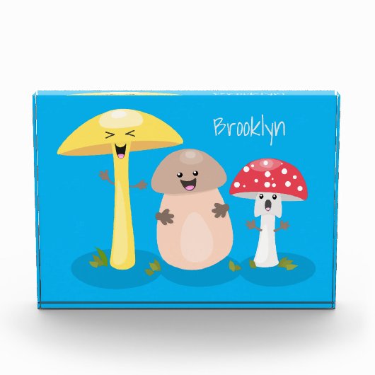 Cute kawaii paddenstoel fotoblokken (Voorkant)