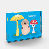 Cute kawaii paddenstoel fotoblokken (Links)