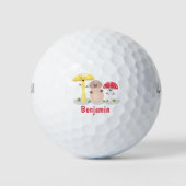 Cute kawaii paddenstoel golfballen (Voorkant)