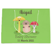 Cute kawaii paddenstoel groot cadeauzakje (Voorkant)