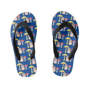 Cute kawaii paddenstoel kinder teenslippers
