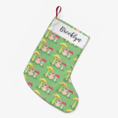Cute kawaii paddenstoel kleine kerstsok (Voorkant (Hangend))