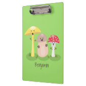 Cute kawaii paddenstoel klembord (Links)