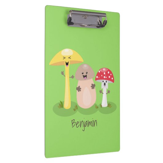 Cute kawaii paddenstoel klembord (Rechts)