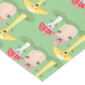 Cute kawaii paddenstoel korte tafelloper (Hoek)