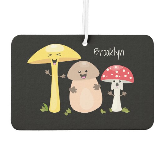 Cute kawaii paddenstoel luchtverfrisser (Achterkant)