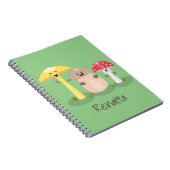 Cute kawaii paddenstoel notitieboek (Rechterzijde)