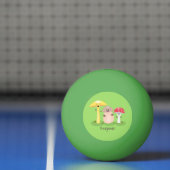 Cute kawaii paddenstoel pingpongbal (Net)