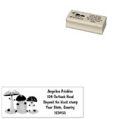 Cute kawaii paddenstoel rubberstempel (Gestempeld)