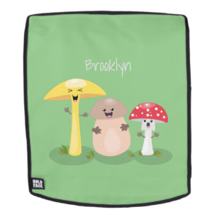 Cute kawaii paddenstoel rugtassen