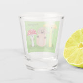 Cute kawaii paddenstoel shot glas (Achterkant)
