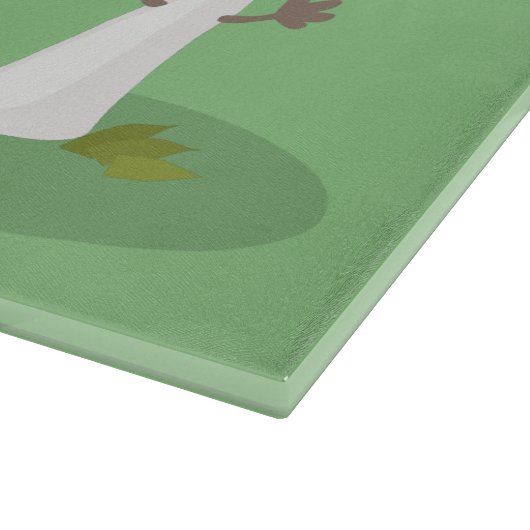 Cute kawaii paddenstoel snijplank (Hoek)