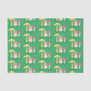 Cute kawaii paddenstoel tissuepapier