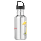 Cute kawaii paddenstoel waterfles  (Achterkant)