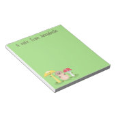 Cute kawaii paddenstoelschimmels cartoon notitieblok (Schuin)