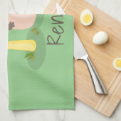 Cute kawaii paddenstoelschimmels cartoon theedoek (Quarter Fold)