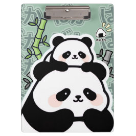 Cute Kawaii Panda Clipboard Klembord