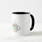 Cute Kawaii Panda in Tea Mug Illustration Mok (Voorkant rechts)
