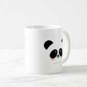 Cute Kawaii Panda | Jouw namen toevoegen Koffiemok (Voorkant rechts)