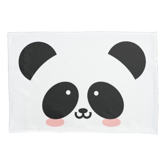 Cute Kawaii Panda | Jouw namen toevoegen Kussensloop (Voorkant)