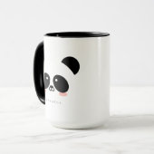 Cute Kawaii Panda | Jouw namen toevoegen Mok (Voorkant links)