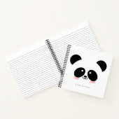 Cute Kawaii Panda | Jouw namen toevoegen Notitieboek (Binnen)