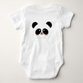 Cute Kawaii Panda | Jouw namen toevoegen Romper (Achterkant)