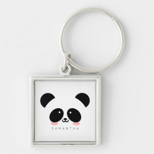Cute Kawaii Panda   Jouw namen toevoegen Sleutelhanger