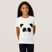 Cute Kawaii Panda | Jouw namen toevoegen T-shirt (Voorkant volledig)