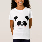 Cute Kawaii Panda | Jouw namen toevoegen T-shirt (Voorkant)