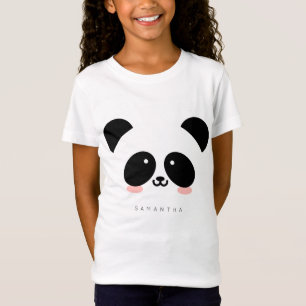 Cute Kawaii Panda Jouw namen toevoegen T-shirt