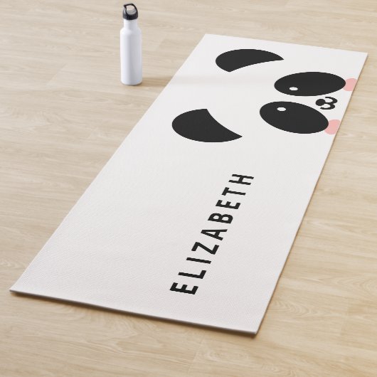 Cute Kawaii Panda | Jouw namen toevoegen Yogamat (In situ)