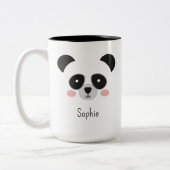 Cute Kawaii Panda Mok – Aangepaste Naam Ontwerp (Links)