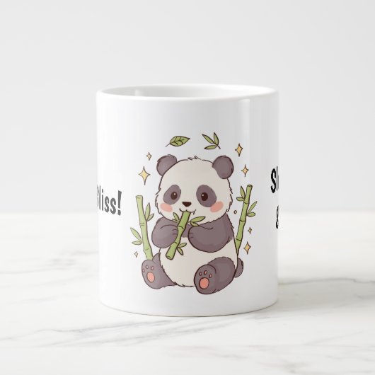 Cute Kawaii Panda Mok – Rustig Aan & Lach (Voorkant)