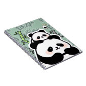 Cute Kawaii Panda Notebook Notitieboek (Rechterzijde)