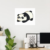 Cute Kawaii Panda Poster (Thuiskantoor)