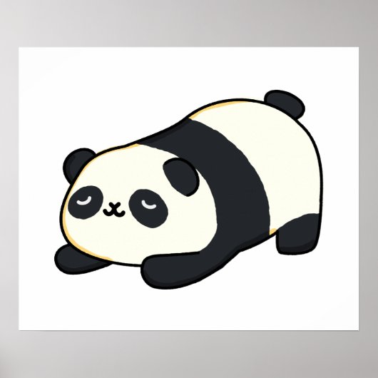 Cute Kawaii Panda Poster (Voorkant)